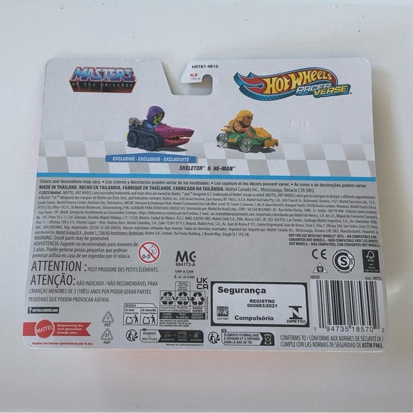 Hot Wheels Racer Verse 2-Pack: Skeletor & He-Man Masters of the Universe - NEW!! - Picture 3 of 5